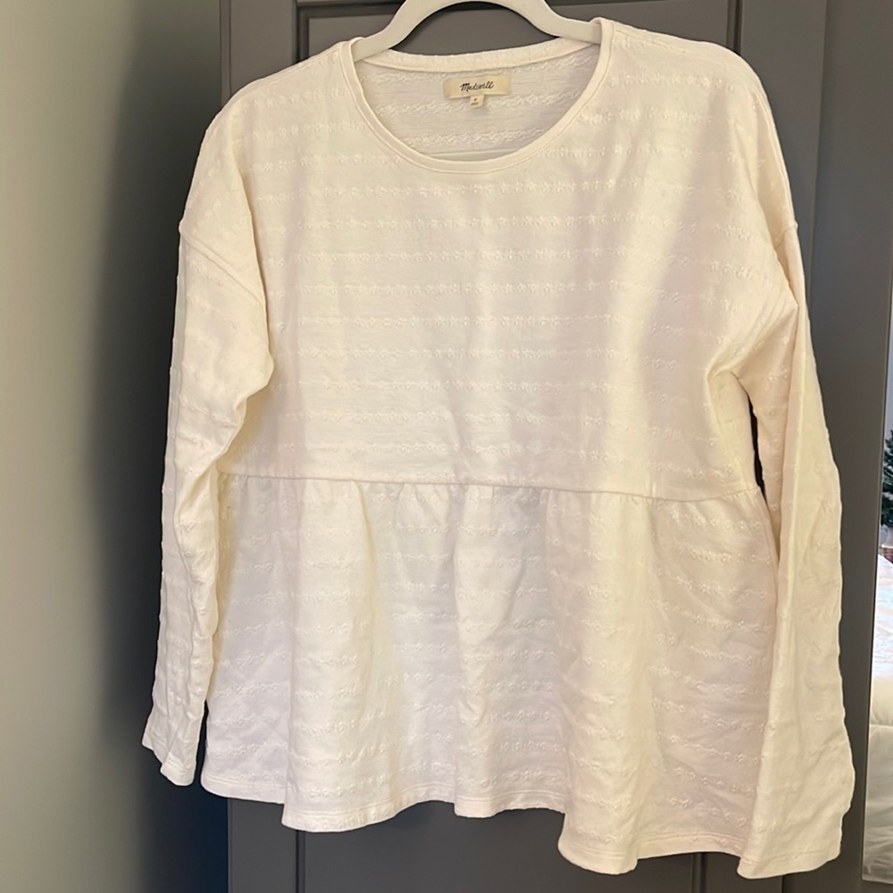 Madewell Peplum Sweatshirt
